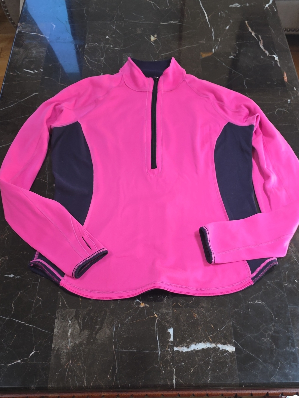 lululemon athletica Pink & Navy Half-Zip Utility Jacket